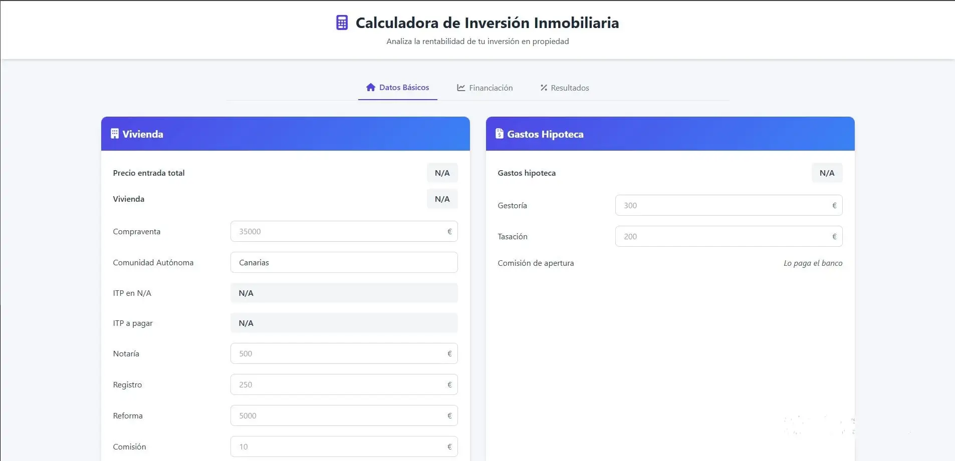 calculadora de rentabilidad